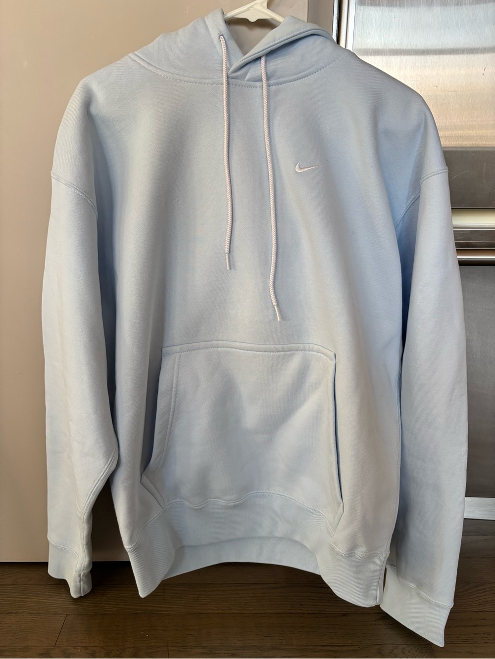 Nike Light Blue Pullover Hoodie - Men's Light Blue Swoosh Hoodie